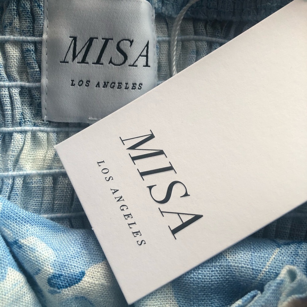 MISA Los Angeles Primrose Dress Blue - Picture 4 of 11